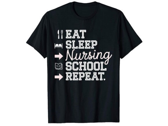 Eat Sleep Nursing School Design: An Embroidery Review