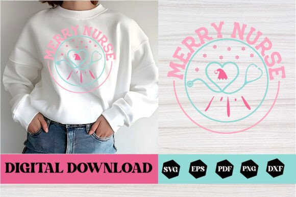 Merry Nurse: A Thoughtful Embroidery Design for Healthcare Gifts